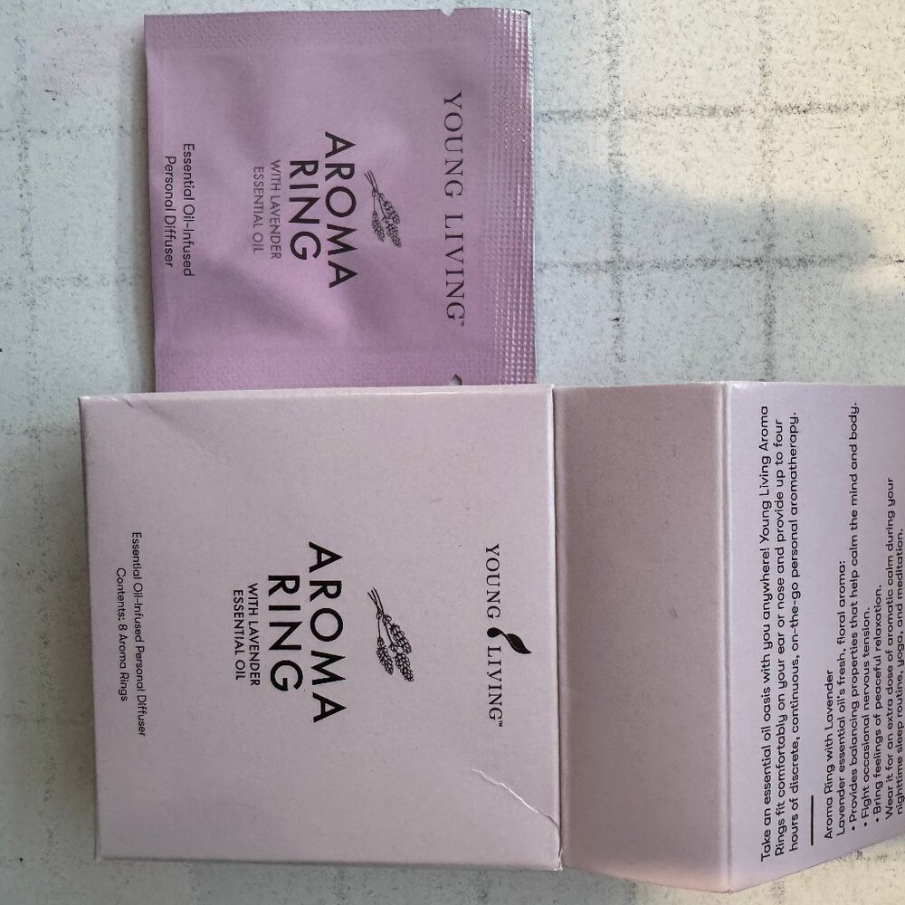 Young Living Aroma Ring with Lavender Essential Oil